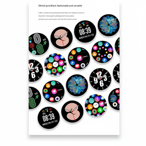 Round screen, Bluetooth calling, heart rate monitoring, step counting, call notification, <b>smartwatch</b> - Product Image 1