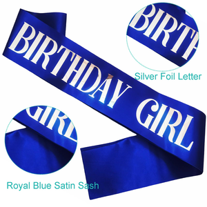 Écharpe en satin multicolore personnalisée Joyeux Anniversaire pour reine de la fête, accessoire photo et décoration de fête - Product Image 2