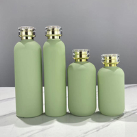 Emballages cosmétiques de luxe biodégradables en HDPE vert de 200 ml, 250 ml, 300 ml, 400 ml, 8 oz, 10 oz, pots pour huile capillaire, flacons de shampoing, flacons d'émulsion