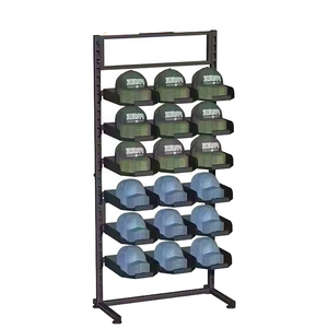 Estante de exhibición de tienda comercial moderno, casco de sol, béisbol, <span class=keywords><strong>vaquero</strong></span>, camionero, sombrero Dandy, cubo, estante de Golf deportivo para ropa - Product Image 4