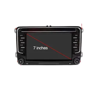 Per VW golf polo passat AIO 2 din Android con supporto schermo HD da 7 pollici GPS WiFi BT Radio FM carplay DVR dsp obd2 autoradio