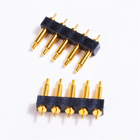 Conector Pogo Pin con Resorte, Hembra, Latón C3600, Diseño Circular Magnético, Chapado en Oro, 1-3A, 10000 Ciclos, SMD PCB JIATEL