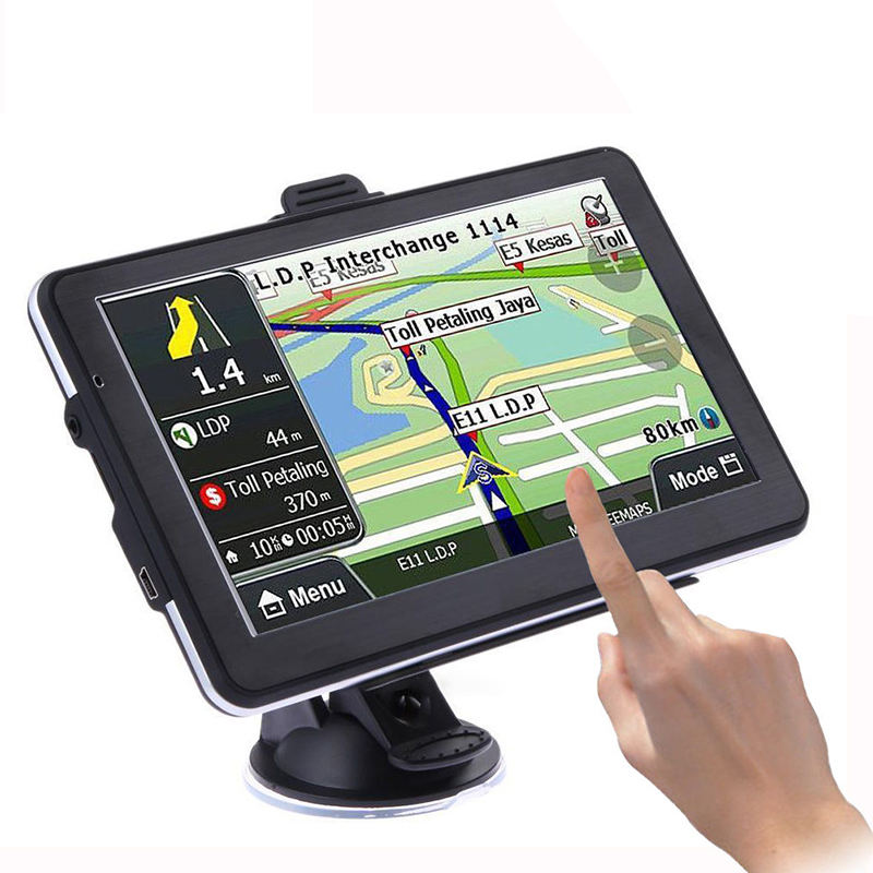 Car Truck GPS Navigation 7 inch Capacitive Touchscreen WinCE 6.0 System 8GB ROM Vehicle GPS SAT NAV Included North American Maps