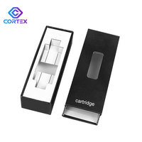 Boîte de rangement personnalisable pour 1 cartouche, emballage portable en papier couché pour stylo, emballage sur mesure