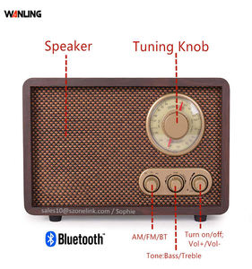 <span class=keywords><strong>Radio</strong></span> AM FM Retro OEM ODM al por Mayor, Reproductor Bluetooth Portátil, <span class=keywords><strong>Radio</strong></span> USB SD con Altavoces - Product Image 2