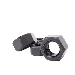 Wanqian Fasteners High-Strength Hex Nuts M6 M8 M10 M20 M24 M27 M36 Blackened Metric Thread - Product Image 2