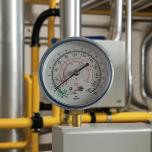 उच्च गुणवत्ता 70 मिमी आयरन ब्लू मामले उच्च कम प्रशीतन दबाव गेज - Product Image 6