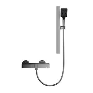 Ensemble de douche pluie mural thermostatique moderne à poignée unique en céramique polie pour usage hôtelier - Product Image 5