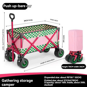 ปิกนิกกลางแจ้งชายหาดCamping Wagon Campingรถเข็นรถเข็นสวน<span class=keywords><strong>Trail</strong></span>พับพับยูทิลิตี้รถเข็นwagon - Product Image 4