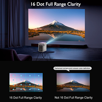 Proyector de Cine en Casa CR36 de Alto Lumen, Smart TV WIFI Inalámbrico, Mini Proyector con Enfoque Automático y Corrección Trapezoidal Automática