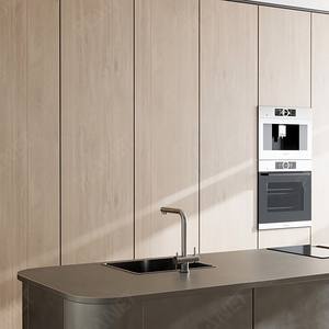 Arc Island-armario <span class=keywords><strong>De</strong></span> cocina personalizado, mueble <span class=keywords><strong>De</strong></span> cocina <span class=keywords><strong>De</strong></span> diseño mate, <span class=keywords><strong>De</strong></span> gran brillo - Product Image 3