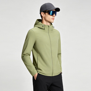 Veste imperméable coupe-vent à capuche pour homme, légère, séchage rapide, pliable, idéale pour la randonnée, les voyages et les trajets quotidiens - Product Image 2