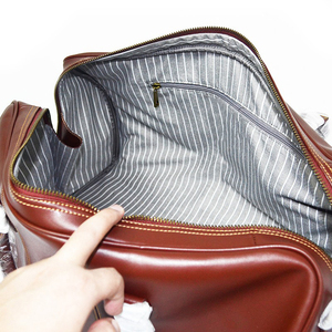 Handmade Custom Logo Leather Duffle <b>Bags</b> Men's <b>Carry</b> <b>on</b> Overnight Sports Gym Travel <b>Bag</b> Wholesale Leather Duffel <b>Bag</b> - Product Image 6