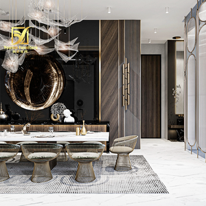 الفاخرة رمادي الكراسي 12 14 مقاعد قرص من الرخام للمنضدة طاولة طعام مصنعين - Product Image 4