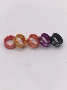 Anillo de aluminio puro para el pie con diseño de palomas y loros, anillo de identificación para bebé y pájaro - Product Image 4