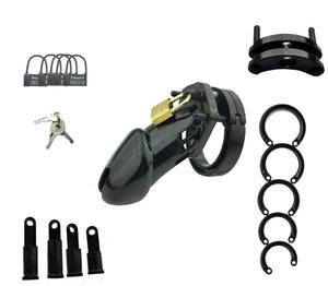 Produk Seks untuk Pria <span class=keywords><strong>Penis</strong></span>, Sabuk Kesucian, Pengunci <span class=keywords><strong>Penis</strong></span> Transparan CB6000 Cock Cage untuk Mainan Seks SM Pria - Product Image 3