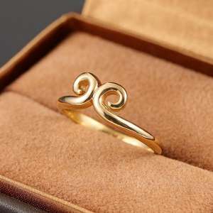 Legend West Bagues fines en or rose 10K Bandeau magique de Sun Wukong Bagues de couple en platine Promesse d'amour éternel Grand Sage Égal - Product Image 6