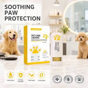 <span class=keywords><strong>Baume</strong></span> pour pattes d'animaux en stick, crème naturelle à base de plantes pour protéger les pattes des chiens et des chats, soulage la sécheresse et les fissures, fournitures de toilettage en gros - Product Image 1