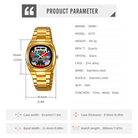 Reloj de Cuarzo para Hombre, Estilo Retro de Televisión con Efecto Estático, Cristal de Aleación Arcoíris, Resistente al Agua 30M, Texturizado, con Marcadores Personalizables