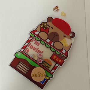 Portachiavi in Plastica Trasparente a Doppia Faccia con Motivo <span class=keywords><strong>Anime</strong></span> a Tema Animale <span class=keywords><strong>Unico</strong></span> Kawaii, Artigianato Preferito dai Fan con Ciondolo Scintillante - Product Image 4