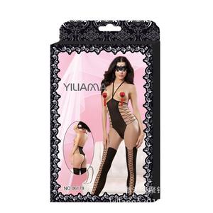 Directo de fábrica Medias Venta al por mayor Sexy Seducción Puro deseo de burlarse Fleur De Fleurs Vendaje Raya Una pieza - Product Image 5