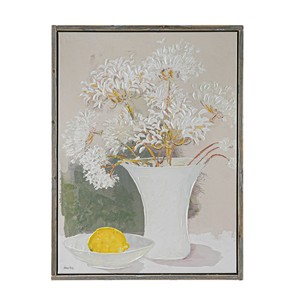 Peinture sur toile nature morte avec cadre en bois 75x100cm épaisseur 5cm - Product Image 1