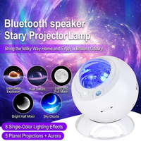 Projecteur d'étoiles Aurora bleu moderne rechargeable RGB, lumière d'ambiance pour table, veilleuse pour projets hôteliers