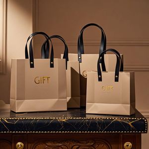 ถุงกระดาษพิมพ์โลโก้ตามสั่ง เป็นมิตรกับสิ่งแวดล้อม ขายส่ง ถุงกระดาษคราฟท์คุณภาพสูง พิมพ์โลโก้ของคุณเองได้ - Product Image 2