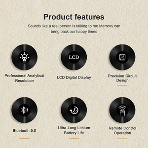 Lettore CD Multi-Disk con Bluetooth per Casa, Batteria Rimovibile per Lunga Durata, Design Retrò-Industriale, Montabile a Parete, Ideale come Regalo - Product Image 5