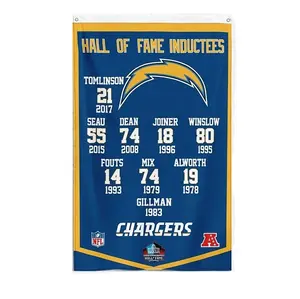 Per i caricatori di Los Angeles 3x5 ft Banner NFL divisione calcio campioni bandiera personalizzata nfl bandiera