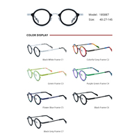 Monture de lunettes Borregls en acétate et titane pour hommes, nouvelle collection 2025, lunettes rondes vintage pour femmes, montures optiques colorées 185887