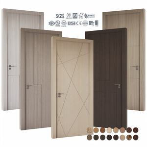 Porte intérieure française moderne en contreplaqué, résistante à l'humidité, avec miroir et verre dépoli, pour salon, bureau, placard et salle de bain, fournie directement par l'usine - Product Image 5