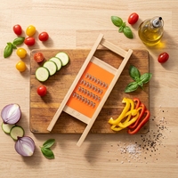 Professionele handmatige mandoline van massief hout, 4,5 mm extra grote julienne-snijder voor uien, aardappelen en groenten, in doos, keuken gadget