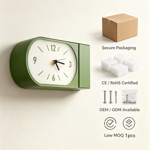 <span class=keywords><strong>Orologio</strong></span> <span class=keywords><strong>da</strong></span> Parete Angolare Verde Originale YZOK, <span class=keywords><strong>Orologio</strong></span> Minimalista a Superficie Curva Bifacciale <span class=keywords><strong>da</strong></span> <span class=keywords><strong>Appendere</strong></span> all'Angolo - Product Image 6
