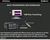 MPR500SH: Registrador sin Papel LCD de 16 Canales con Entrada Universal, Temperatura RS485/Ethernet para Registro de Datos de Humedad y Presión, con Memoria