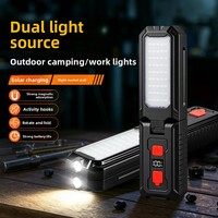 Nouvelle lampe torche LED rechargeable par USB, indice de protection IP44, portable, ultra-lumineuse, multifonction, lampe de travail d'urgence pour l'extérieur, interrupteur à bouton