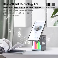Altavoz Bluetooth CHXDEV 6 en 1 con Pantalla Animada de Píxeles, Cargador Inalámbrico para iPhone, Estación de Carga Rápida para Apple Watch con Reloj