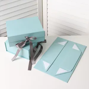 กล่องกระดาษแข็งแบบพับได้ไมค์เเฮลส์กล่องของขวัญสำหรับเพื่อนเจ้าสาวทำจากกระดาษแข็งแบบสั่งทำ