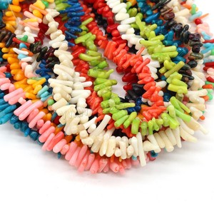 Perles de corail colorées naturelles mélangées irrégulières 3-6mmx5-10mm longueur environ 14.96 pouces fabrication de bijoux à bricoler soi-même - Product Image 6
