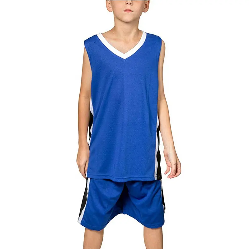Camisetas deportivas reversibles con estampado de logotipo para niños, conjunto de pantalones cortos atléticos, uniformes de baloncesto para jóvenes y niñas
