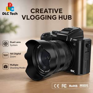 Estación de Doble Sensor para Cámara sin Espejo 8K, Grabadora de Cine 15FPS, Estabilización Avanzada EIS de 6 Ejes, Kit con Interfaz Táctil de 3.2 Pulgadas - Product Image 1