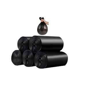 ถุงขยะสีดำขนาด 4 แกลลอน ยี่ห้อ Huamaohengchun จำนวน 100 ใบ แบบปากเปิด ถุงขยะสำหรับถังขยะขนาดเล็ก แข็งแรง ทนทาน ป้องกันการรั่วซึม ใช้แล้วทิ้ง - Product Image 1