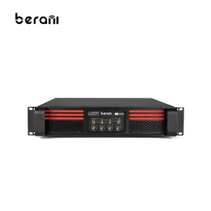 Berani S-4600 New Arrival Audio 600x4 Watt 2U Class H 4 Channel High H Stage Master Power Amplifier Professional