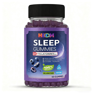 Oem nhãn hiệu riêng Hữu Cơ Melatonin nấm ngủ Gummies 100% thảo mộc tự nhiên B6 Bộ nhớ hỗ trợ người lớn bổ sung ngon - Product Image 1