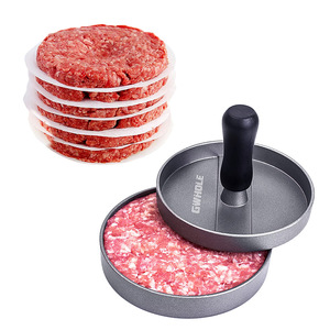 Juego 100 papeles de prensa de hamburguesas antiadherentes, molde de Metal para hamburguesas para carne, hamburguesas, hamburguesas, hojas de papel de hamburguesas de cera gratis, fabricante de hamburguesas de carne - Product Image 1