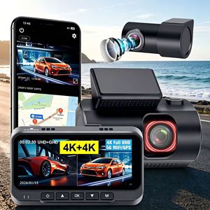 กล้องติดรถยนต์ Bepocam 4K แบบเลนส์คู่ หน้าจอ 3.5 นิ้ว รองรับ 5G Wifi มองเห็นในเวลากลางคืน พร้อมแอปพลิเคชัน - Product Image 4
