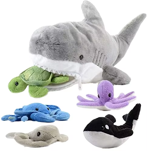 juguete de tiburón de peluche lindo y seguro, perfecto para regalar