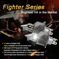 Ampoules de phare LED haute luminosité 12V 24V 3000K 6000K, phare LED de voiture, feu antibrouillard H4, double couleur, phares automobiles