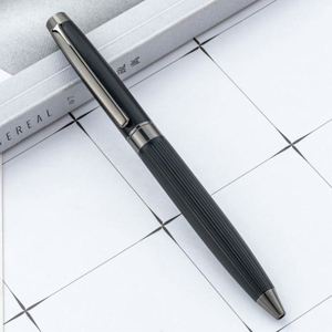 Wholesale 1.0Mm Business Metal Ballpoint Laser-Engraved Logo Twist-Action Black Hotel Promotional Gift <b>Pen</b> - Product Image 4