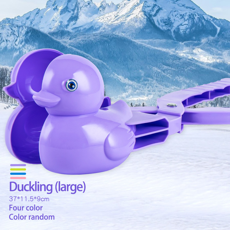 Pince à Boules De Neige En Forme De Canard – Lot De 4, Idéale Pour Batailles De Neige, Sable Ou Bombes De Bain – Jouet Extérieur Hiver/été